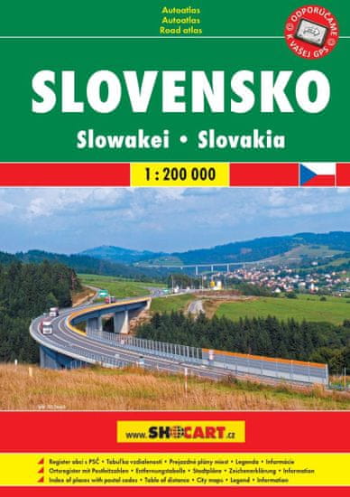 Slovensko 1:200 000 / autoatlas (A5, špirála)