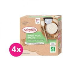 Babybio 4x Kaša nemliečna ovsená s banánom 85 g