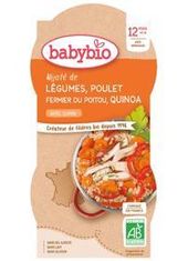 Babybio Menu zelenina s kuracím mäsom a quinoa 2x 200 g