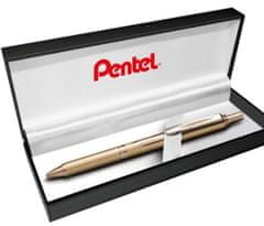 Pentel Gélové pero EnerGel BL407 - zlaté 0,7mm v darčekovej krabičke