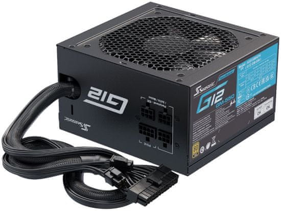 Seasonic zdroj G12-GM-550 Gold / 550W / ATX / 120mm fan / semi-modulárny / 80PLUS Gold