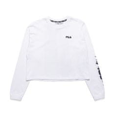 FILA Mikina biela 163 - 167 cm/S Wmn Calandra Cropped LS Shirt