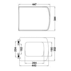 ISVEA SOLUZIONE WC sedátko, Soft Close, biela (Purity) 40S30700I - Isvea