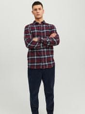 Jack&Jones Pánska košeľa JJPLAIN Slim Fit 12237039 Port Royale (Veľkosť L)