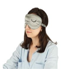 Verk KX4435 Maska na spanie s páskou cez oči v šedom puzdre