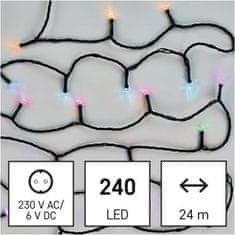 EMOS GoSmart LED vánoční řetěz, 24 m, venkovní i vnitřní, RGB, programy, časovač, wifi