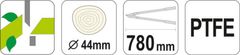 YATO Nožnice na vetvy 780mm (priemer 44mm) šikmý strih