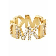 Michael Kors Luxusný pozlátený prsteň so zirkónmi MKJ7961710 (Obvod 57 mm)