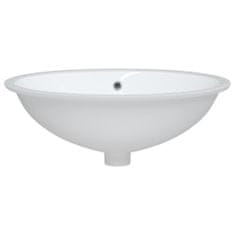 Petromila vidaXL Kúpeľňové umývadlo biele 56x41x20 cm oválne keramické