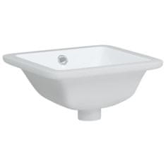 Petromila vidaXL Kúpeľňové umývadlo biele 30,5x27x14 cm obdĺžnikové keramické