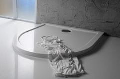 POLYSAN , AURA sprchová vanička z liateho mramoru, štvorec 90x90x4cm, biela, 43511