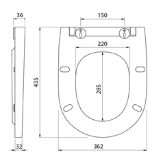 Bruckner , DARIO WC sedátko, SLIM, Soft Close, duroplast, biela, 301.403.4