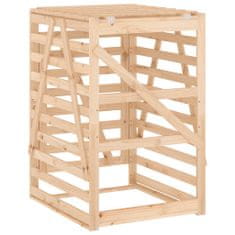 Vidaxl Úložný box pre odpadkový kôš 84x90x128,5 cm masívna borovica