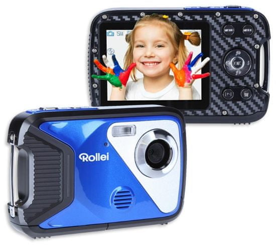 Rollei Sportsline 60 Plus/ 30 MPix/ 8x zoom/ 2,8" LCD/ FULL HD video/ Vodeodolný 5m/ modrý