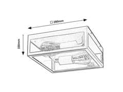 Rabalux Rabalux vonkajšie stropné svietidlo Zaton E27 2x MAX 60W matná čierna 7070