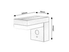 Rabalux Rabalux vonkajšie solárne svietidlo Zrebar LED 6W čierna IP44 77009