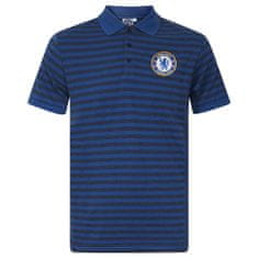 FAN SHOP SLOVAKIA Polo Tričko Chelsea FC, vyšitý znak, polybavlna, kráľovská modrá | L