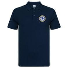 FAN SHOP SLOVAKIA Polo Tričko Chelsea FC, vyšitý znak, poly-bavlna, modrá | XL