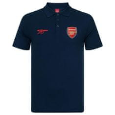 FAN SHOP SLOVAKIA Polo Tričko Arsenal FC, vyšitý znak, poly-bavlna, modrá | M