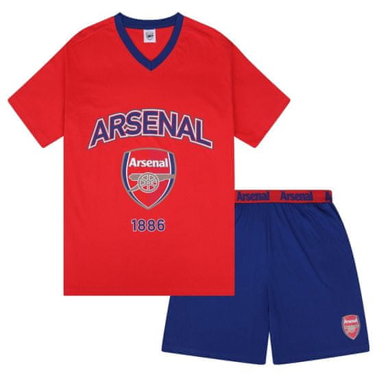 FAN SHOP SLOVAKIA Pánske Pyžamo Arsenal FC, Krátky Rukáv, Šortky, 100% Bavlna