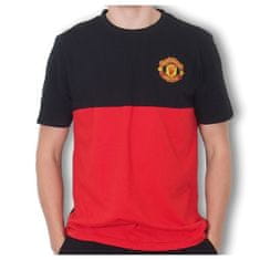 FAN SHOP SLOVAKIA Pánske Pyžamo Manchester United FC, Čierna/Červená, 100% Bavlna | S