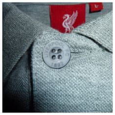 FAN SHOP SLOVAKIA Polo Tričko Liverpool FC, vyšitý znak, šedé | S