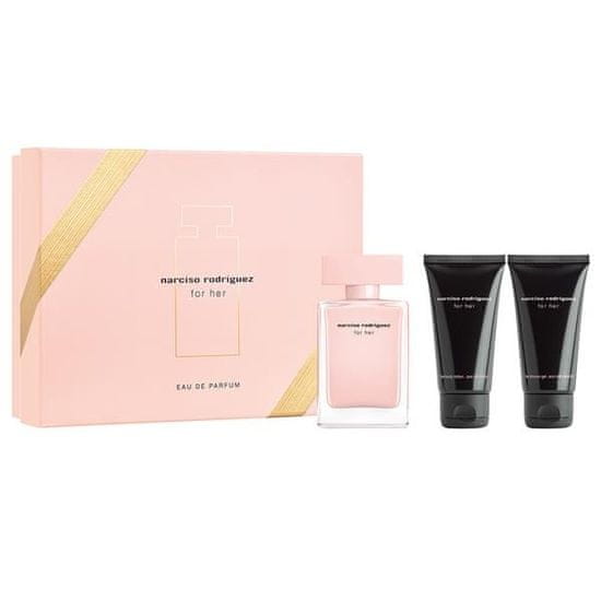 Narciso Rodriguez For Her – EDP 50 ml + telové mlieko 50 ml + sprchový gél 50 ml