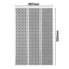 botle Kovová stena na náradie 39x59cm Úložný systém s držiakmi na náradie Háčiky na náradie Perforovaná doska Dielňa Garáž Pegboard Elektrické náradie Perforovaná stena Silná zásuvná polica Závesná polica N