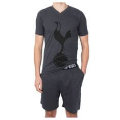 FAN SHOP SLOVAKIA Pánske Pyžamo Tottenham Hotspur, Tričko, Šortky, Šedé, PolyBavlna | M