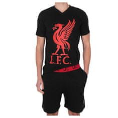 FAN SHOP SLOVAKIA Pánske Pyžamo Liverpool FC, čierne, tričko, šortky, 100% bavlna | XL