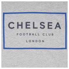FAN SHOP SLOVAKIA Tričko Chelsea FC, 100% Bavlna, Sivá farba, Oficiálny | L