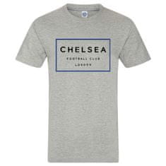FAN SHOP SLOVAKIA Tričko Chelsea FC, 100% Bavlna, Sivá farba, Oficiálny | L