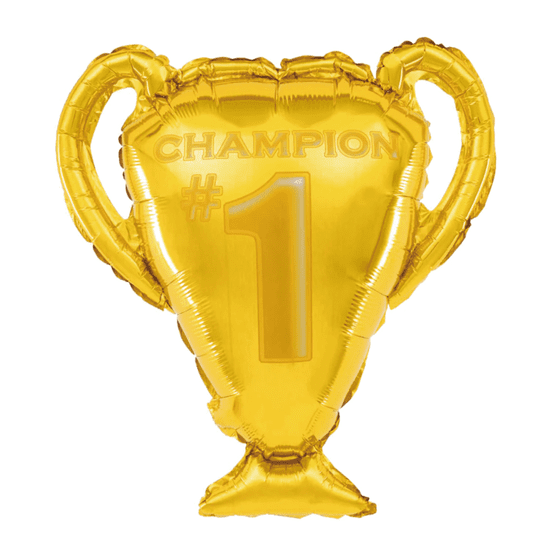 PartyPal Fóliový balón supershape Víťazná trofej Champion 61x65cm