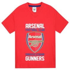 FAN SHOP SLOVAKIA Detské Pyžamo Arsenal FC, modré-červené, tričko, šortky, Bavlna | 8-9r