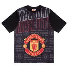 FAN SHOP SLOVAKIA Detské pyžamo Manchester United FC, Bavlna, čierne | 10-11r