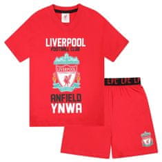 FAN SHOP SLOVAKIA Detské Pyžamo Liverpool FC, Krátky Rukáv, Šortky, 100% Bavlna | 10-11r