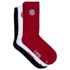 FAN SHOP SLOVAKIA Ponožky FC Bayern Mníchov. Farebné. Klubový znak. 3 páry.43-46