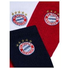 FAN SHOP SLOVAKIA Ponožky FC Bayern Mníchov. Farebné. Klubový znak. 3 páry.43-46