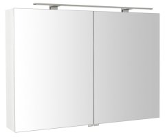 SAPHO RIWA galerka s LED osvetlením, 101x70x17cm, biela lesk RIW100-0030 - Sapho