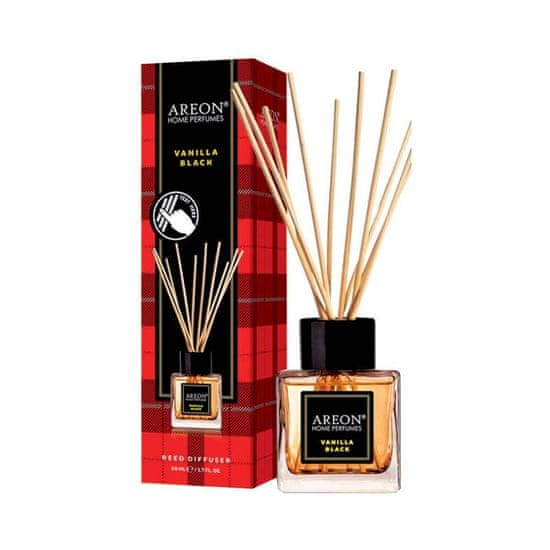 Areon Aróma difuzér Home Perfume Sticks 50 ml, vôňa Vanilla Black