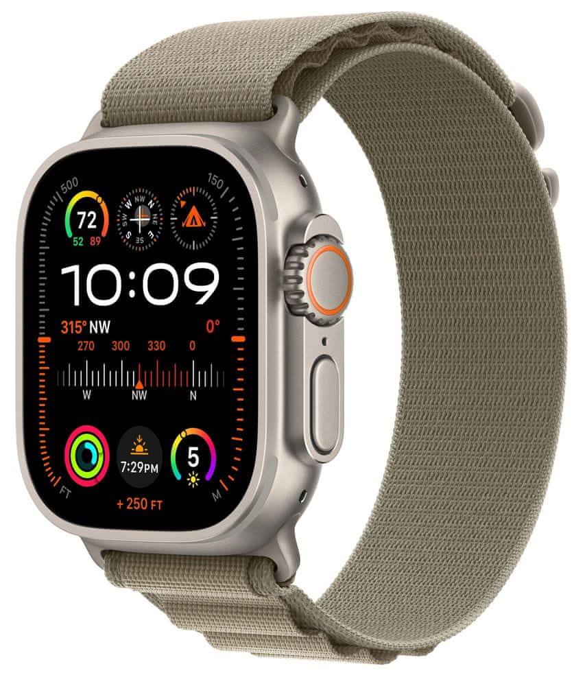 Apple Watch Ultra 2, Alpine Loop, Olive, Small (MREX3CS/A)