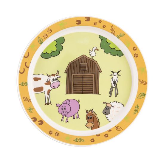 ORION Plytký detský tanier farma pr. 21,5 cm (akčná sada 6 ks)