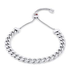 Tommy Hilfiger Slušivý oceľový náramok Sliding Chains 2780775