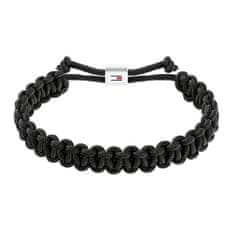 Tommy Hilfiger Čierny paracord náramok Braided 2790496