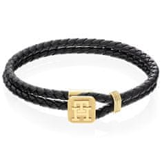 Tommy Hilfiger Slušivý kožený náramok Monogram 2790531