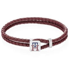 Tommy Hilfiger Slušivý kožený náramok Monogram 2790533