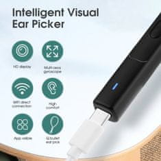 SPYpro Endoskopická kamera na čistenie uší s WiFi Čierna