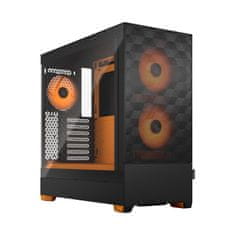 Fractal Design Pop Air RGB Orange Core TG Clear Tint/Midi Tower/Transpar.