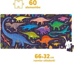 CzuCzu Panoramatické puzzle Dinosaury 60 dielikov