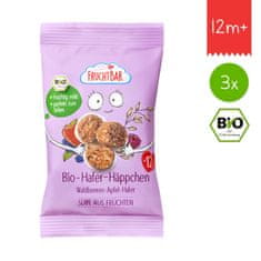 FruchtBar BIO Ovesné kousky s jablkem a lesní plody 3x40g